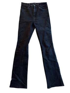 Favorite Daughter Black Jeans Super High Rise Mini Bootcut Size 28